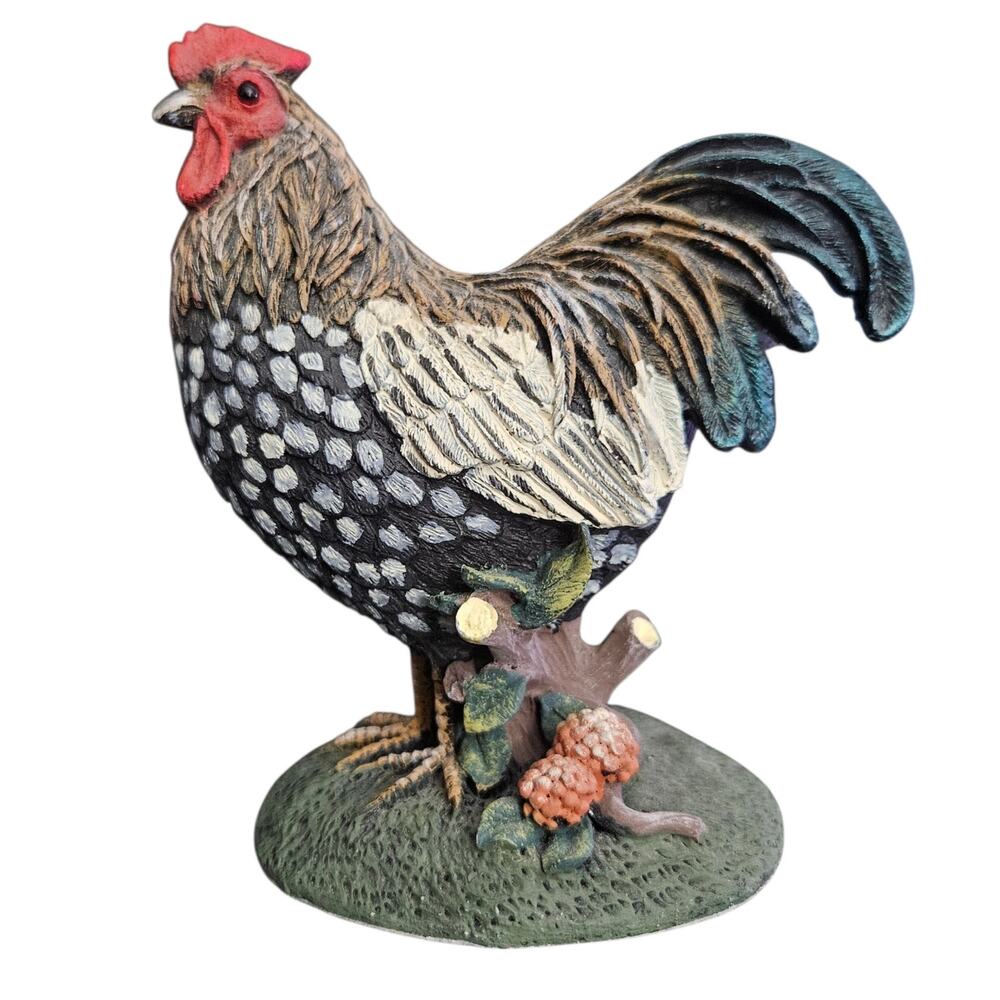 Apsit Brothers 1998 Rooster Figurine Country Farmhouse Resin Bird Decor